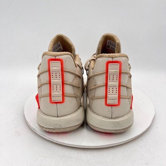 Adidas Dame 7 Bliss Men Size 11 FZ1046 Taupe Bright Orange Basketball Shoes - Picture 13 of 16